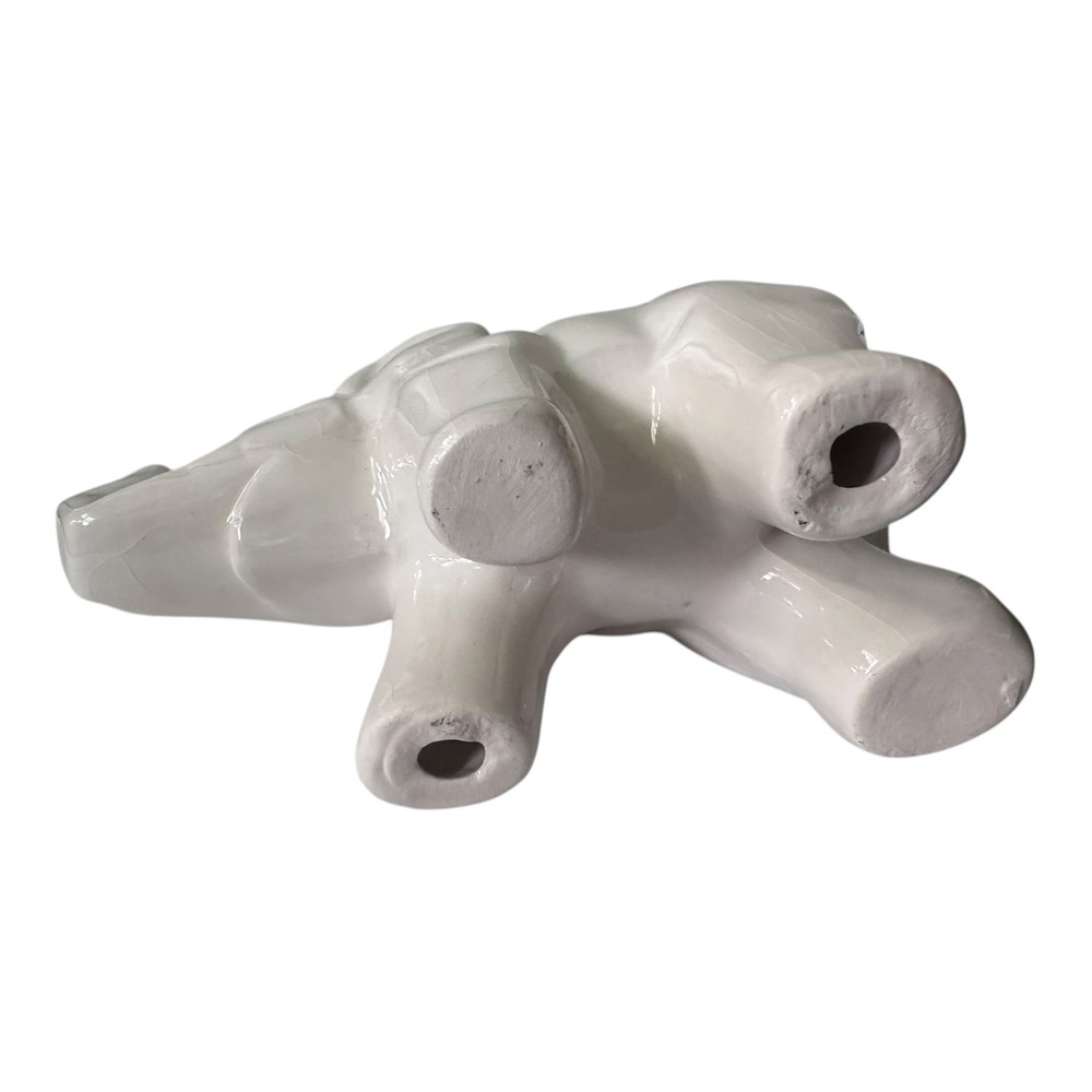 Unbranded Elephant Figurines Unisex Small Black White Excellent Ceramic Set 2 - Picture 10 of 13